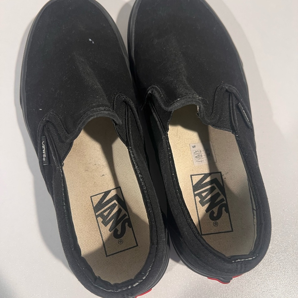 Vans Classic Black Canvas Slip-Ons